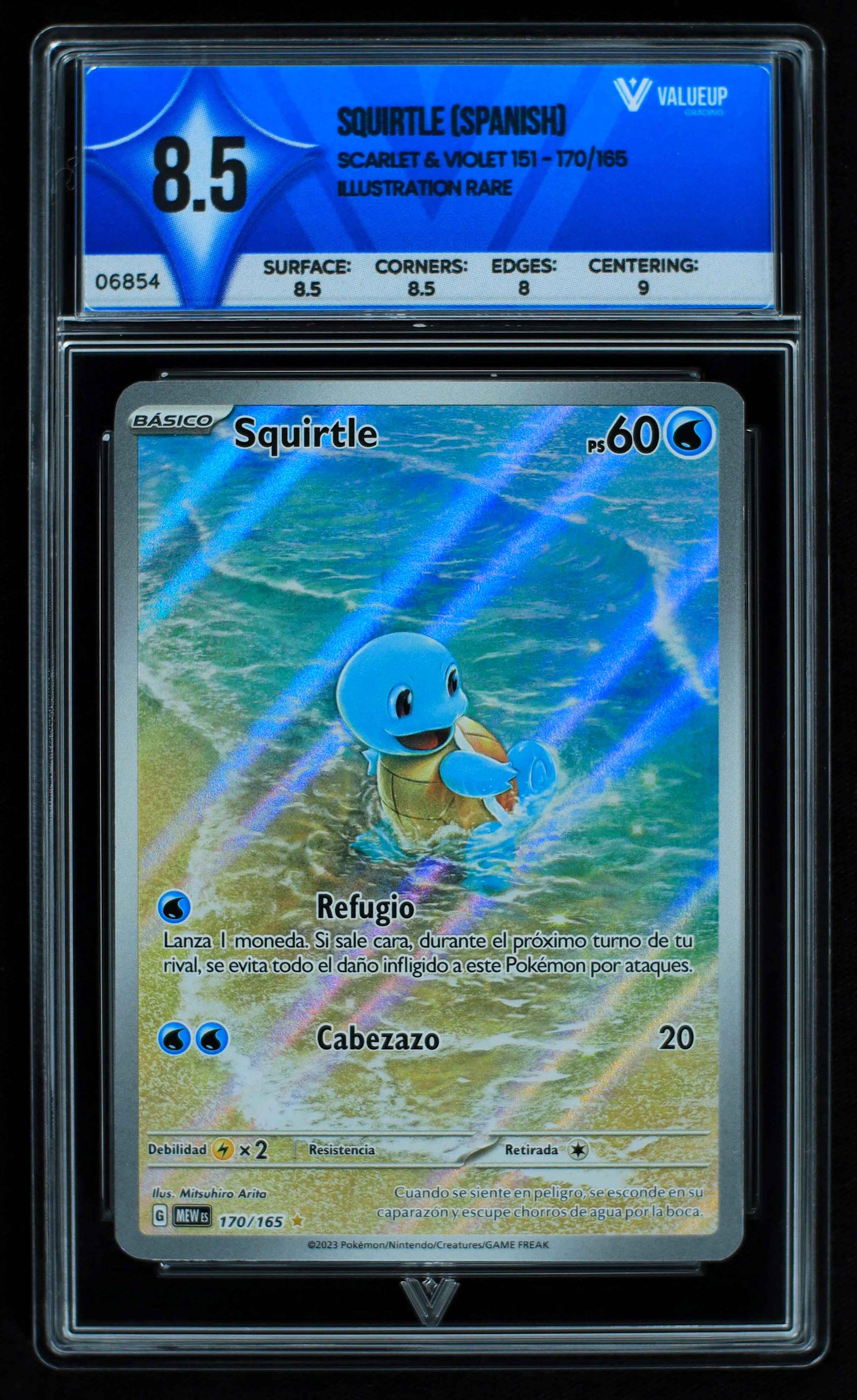 06854 SQUIRTLE (SPANISH) Grading Card