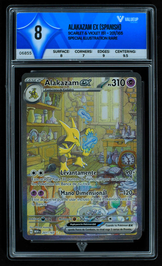 06855 ALAKAZAM EX (SPANISH) Grading Card