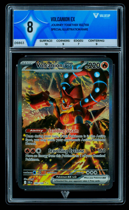 06863 VOLCANION EX Grading Card