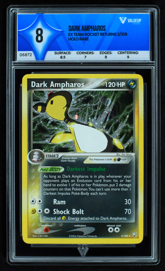 06872 DARK AMPHAROS Grading Card
