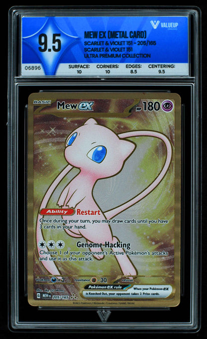 06896 MEW EX (METAL CARD) Grading Card