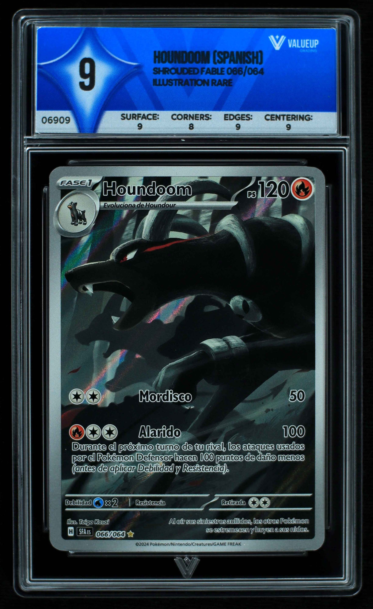 06909 HOUNDOOM (SPANISH) Grading Card