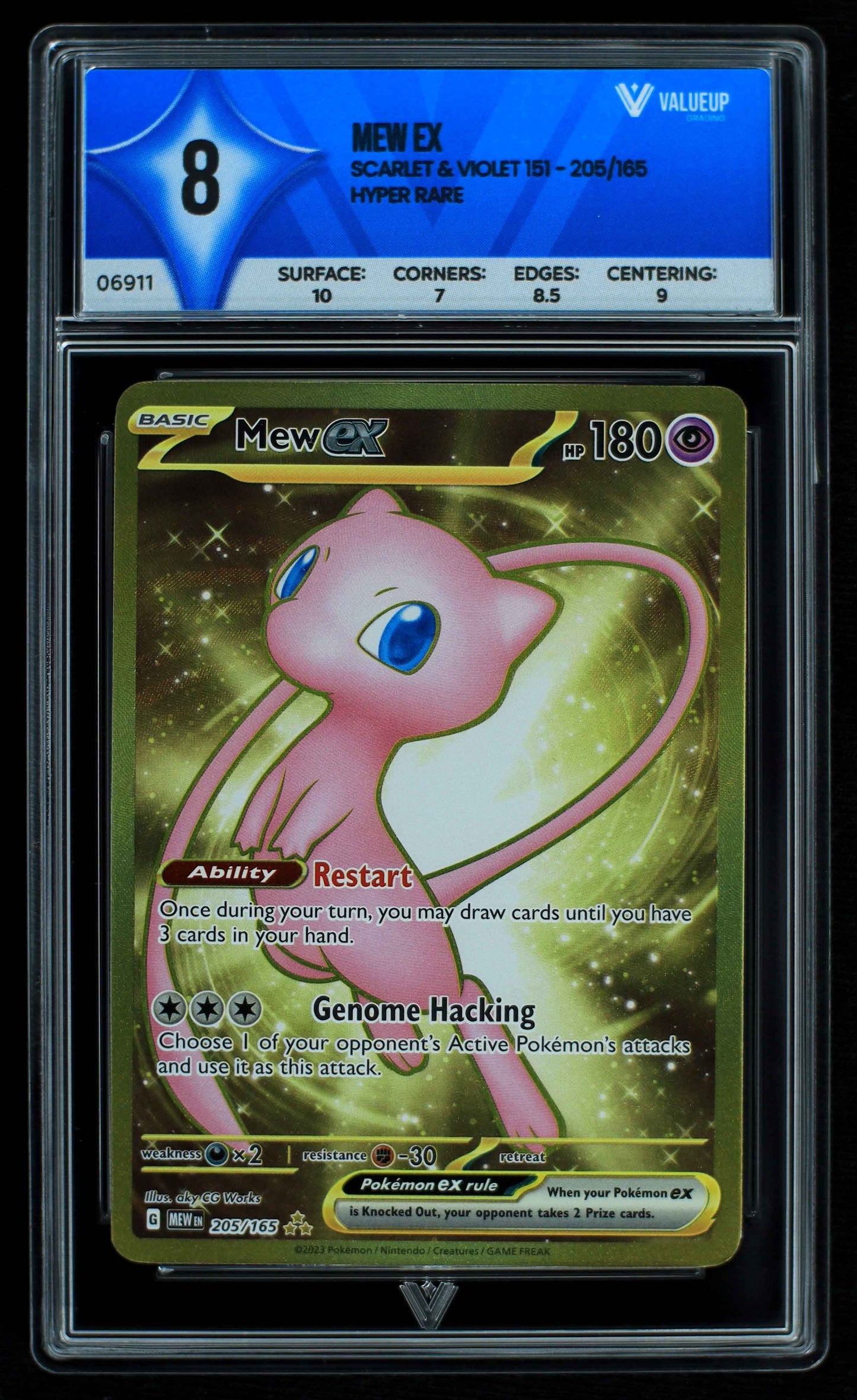 06911 MEW EX Grading Card