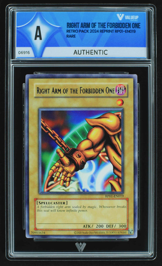 06916 RIGHT ARM OF THE FORBIDDEN ONE Grading Card