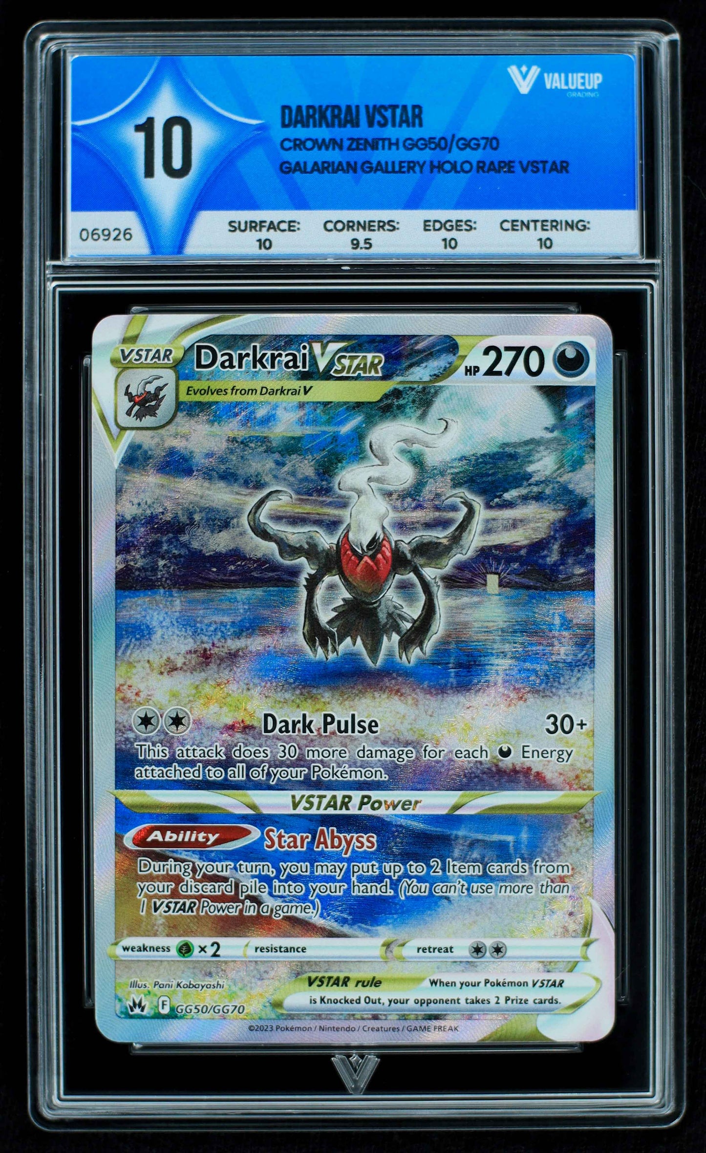 06926 DARKRAI VSTAR Grading Card