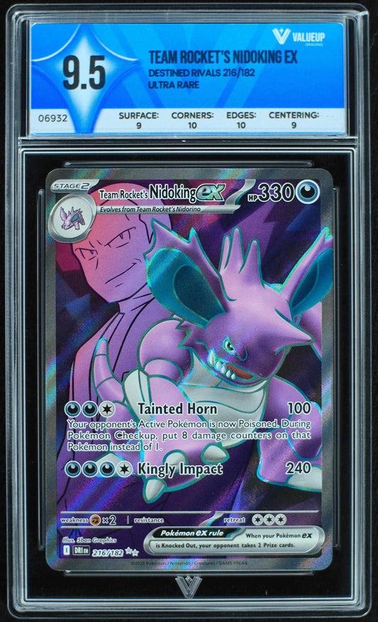 06932 TEAM ROCKET'S NIDOKING EX Grading Card