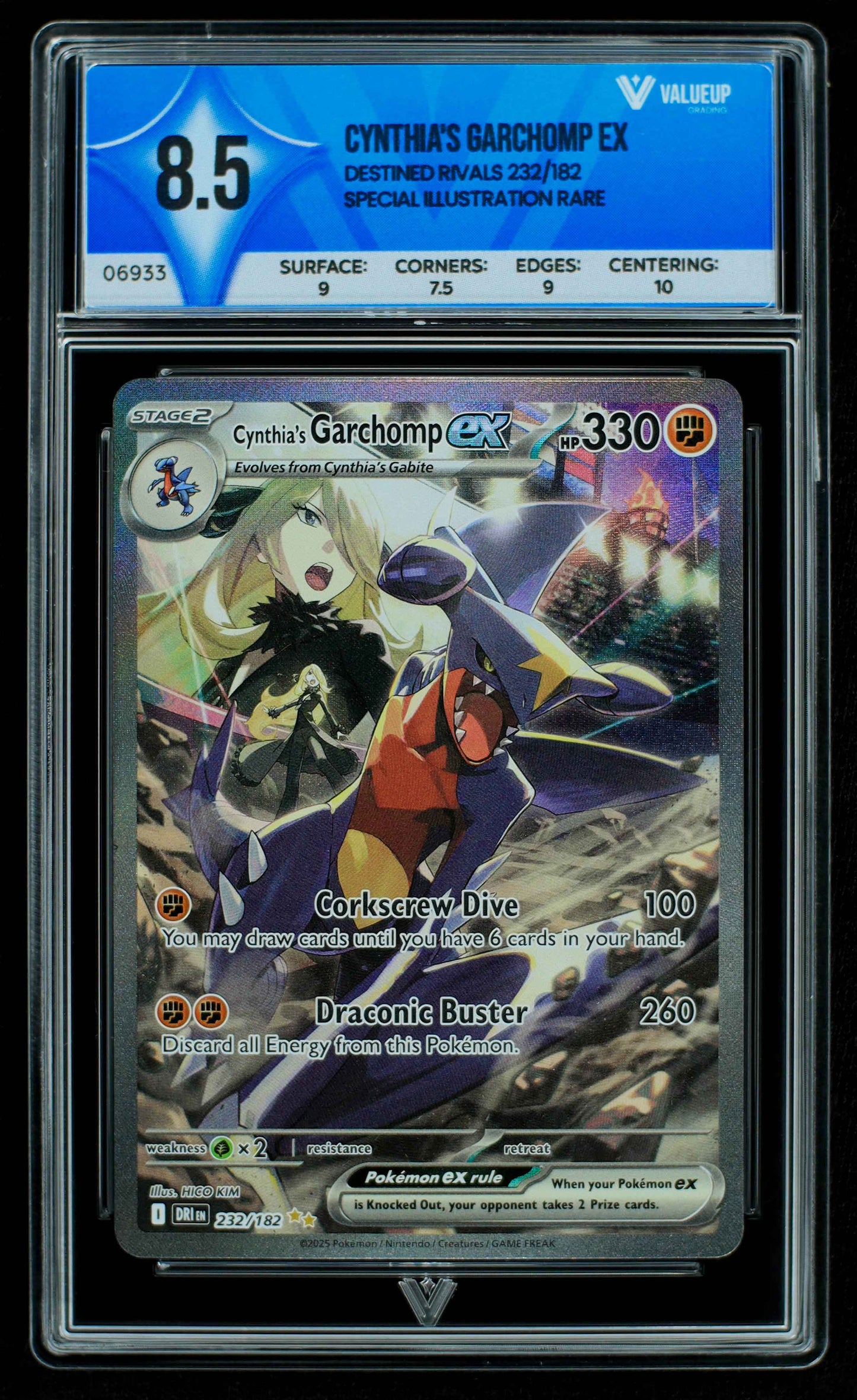 06933 CYNTHIA'S GARCHOMP EX Grading Card