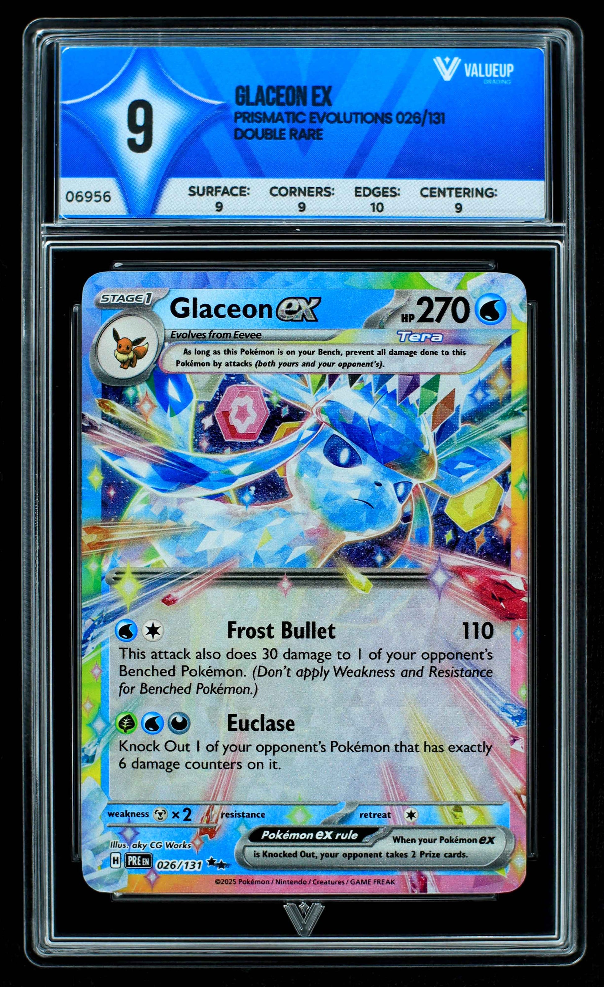06956 GLACEON EX Grading Card