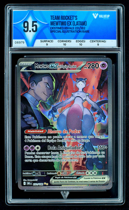 06979 TEAM ROCKET'S MEWTWO EX (LATAM) Grading Card