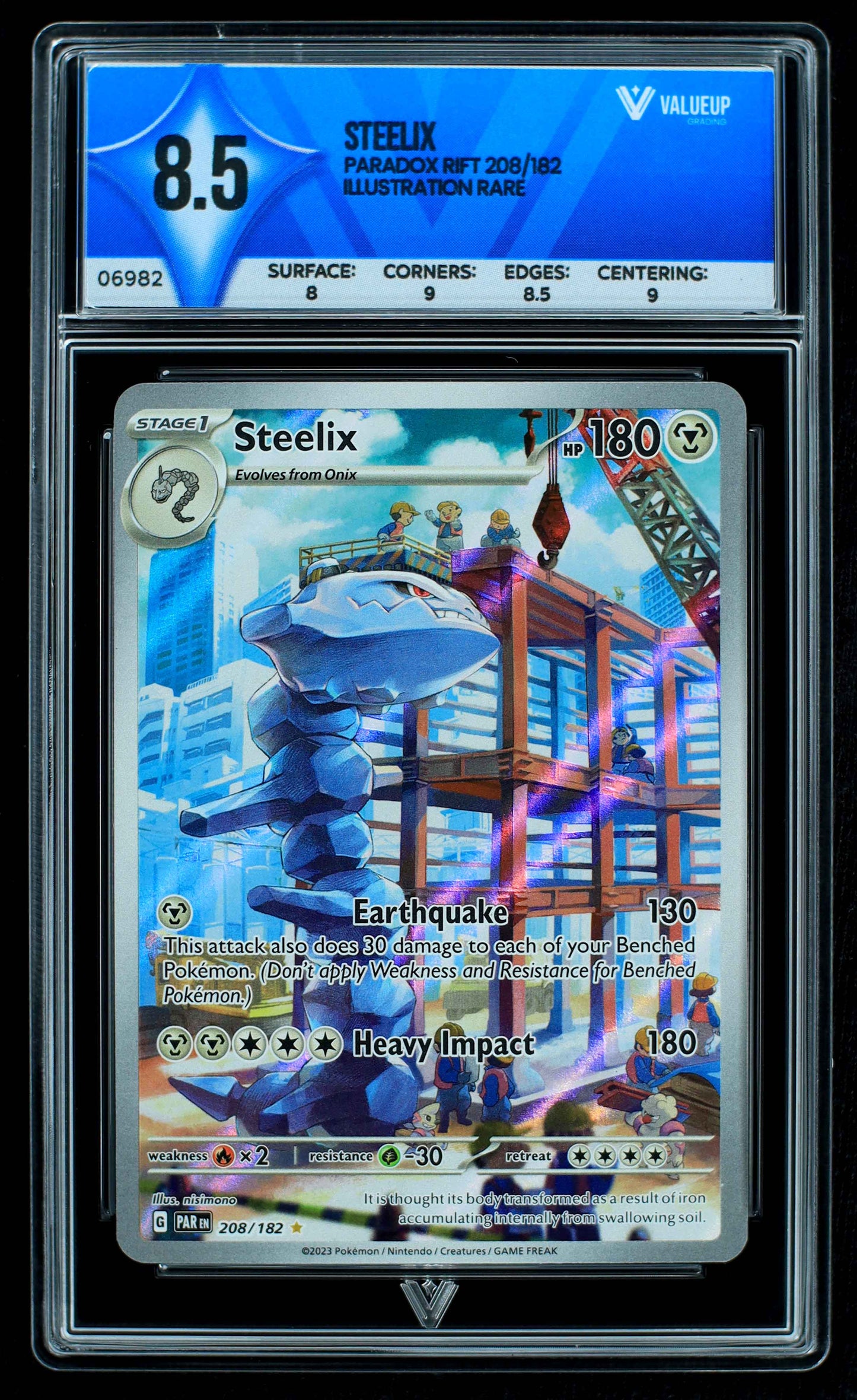 06982 STEELIX Grading Card