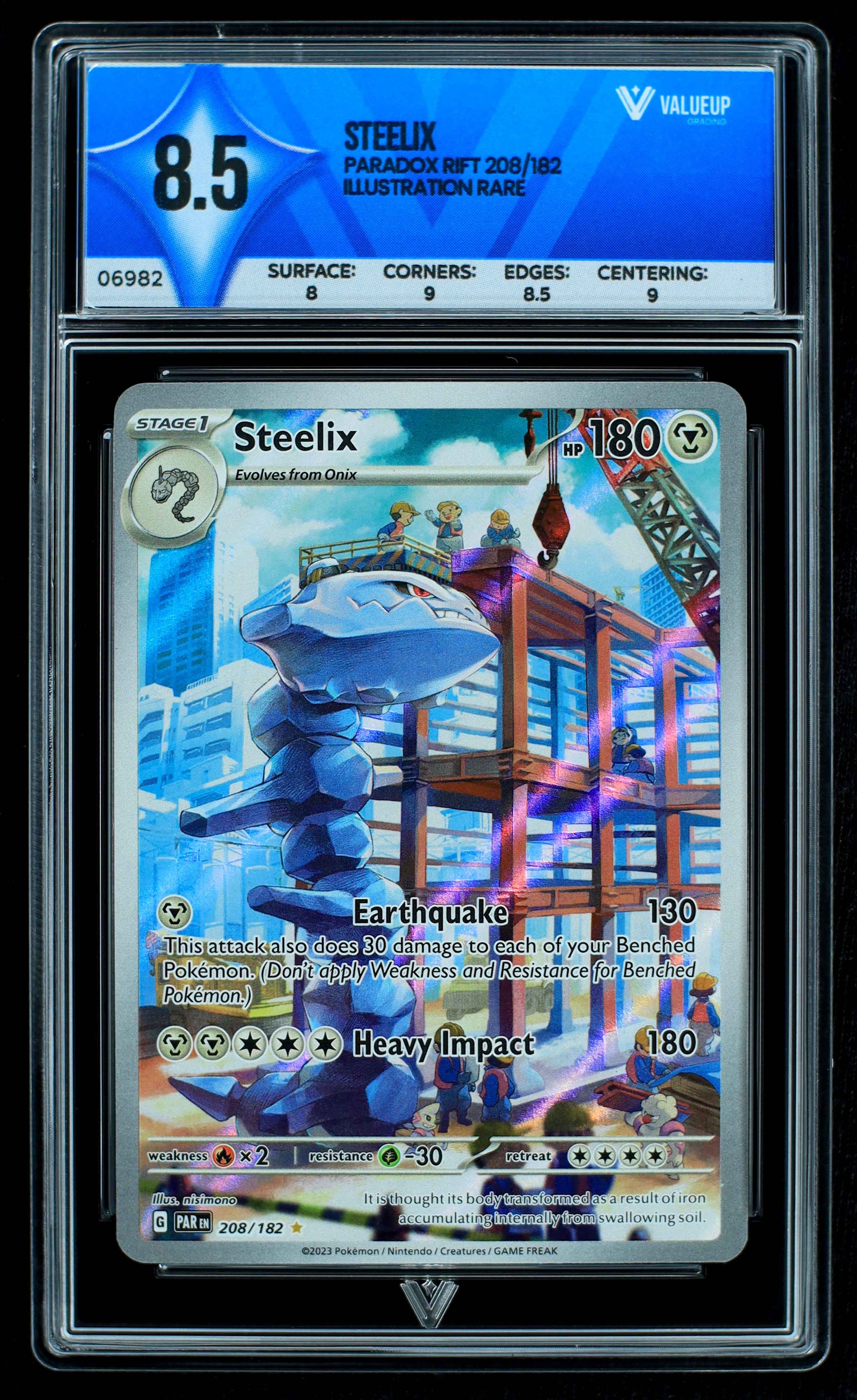 06982 STEELIX Grading Card