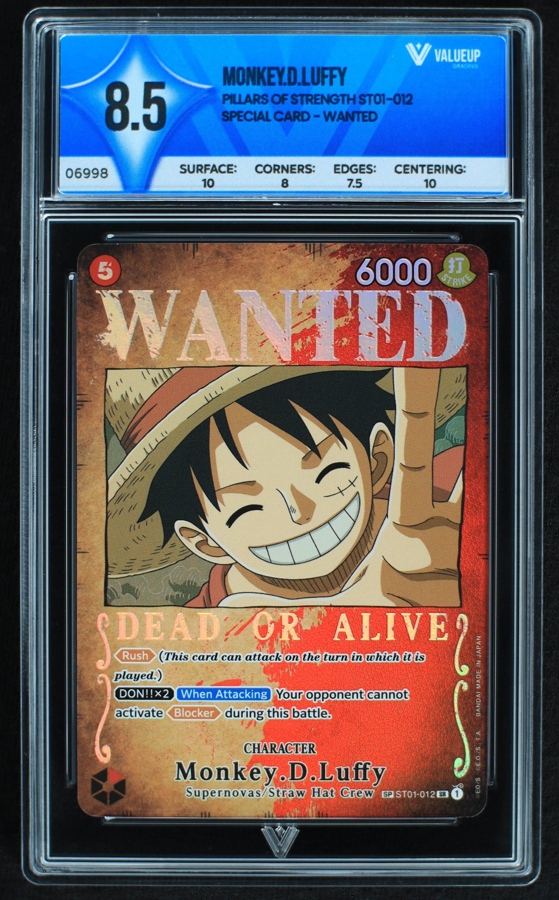 06998 MONKEY.D.LUFFY Grading Card