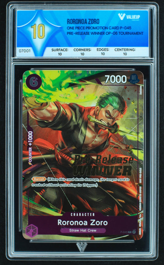 07001 RORONOA ZORO Grading Card