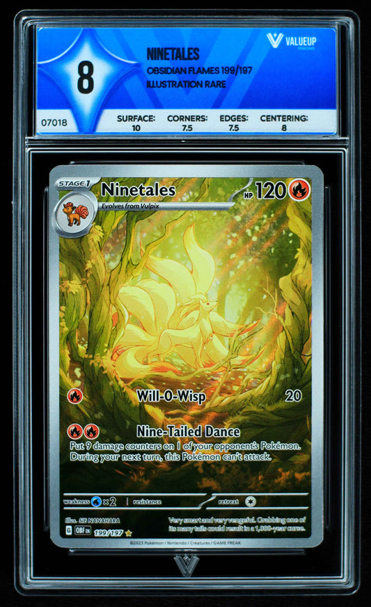 07018 NINETALES Grading Card