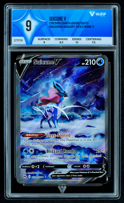 07019 SUICUNE V Grading Card