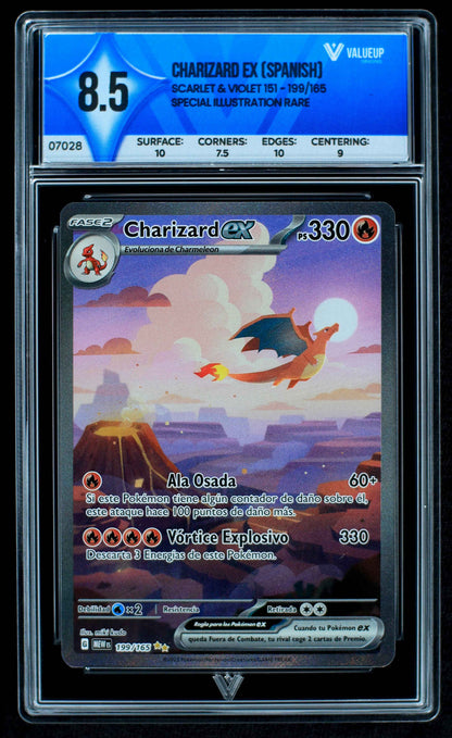 07028 CHARIZARD EX (SPANISH) Grading Card
