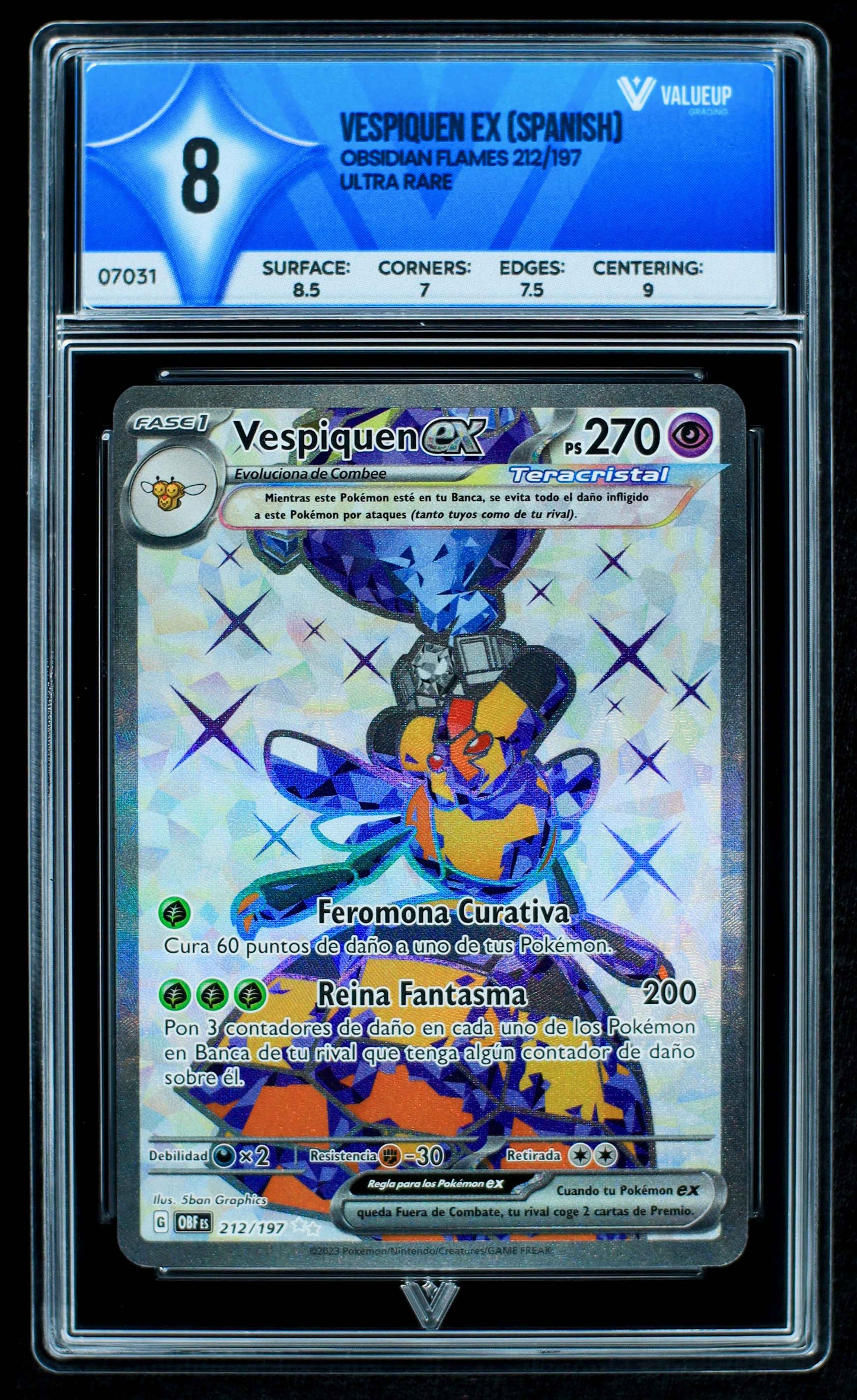 07031 VESPIQUEN EX (SPANISH) Grading Card