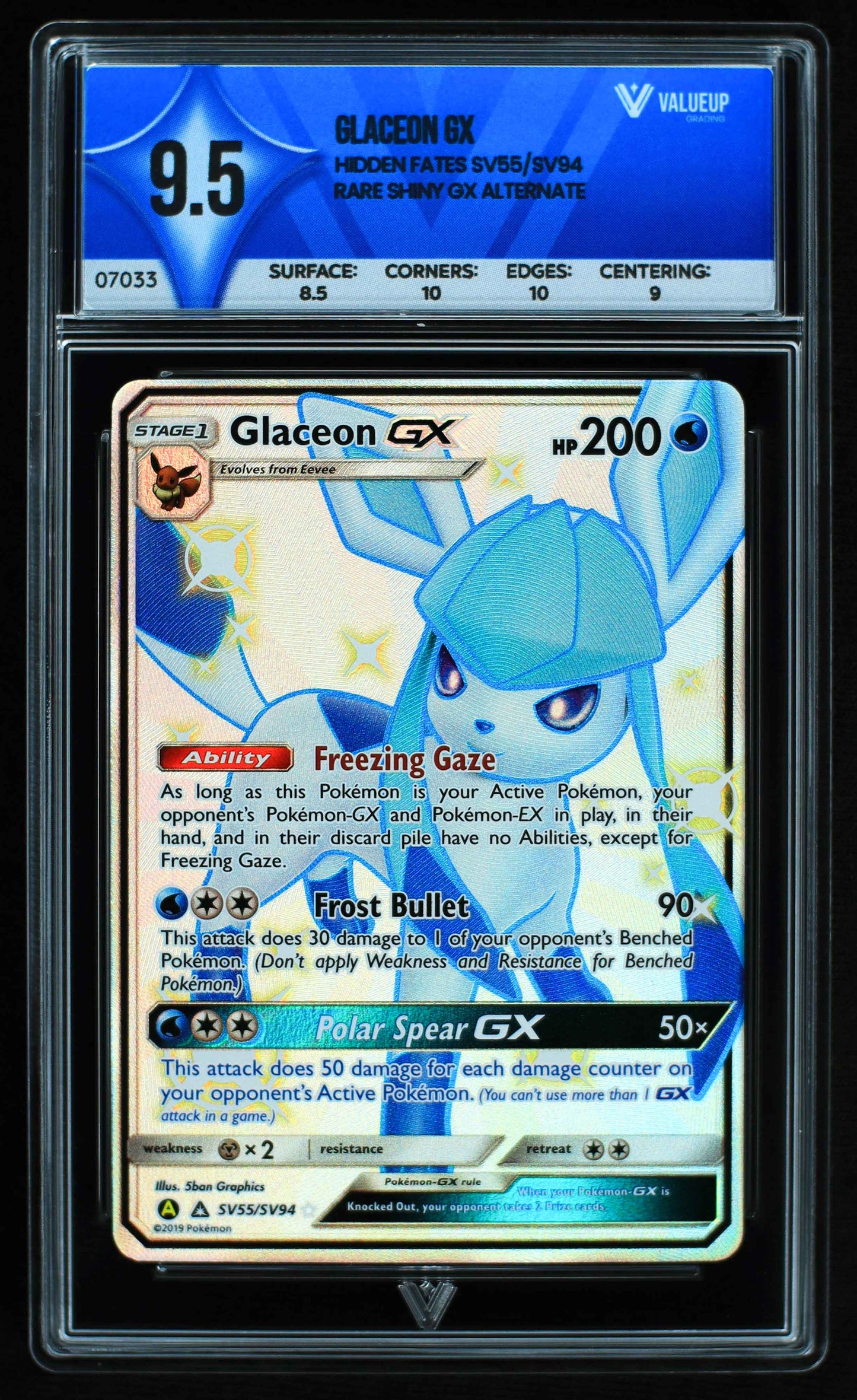 07033 GLACEON GX Grading Card