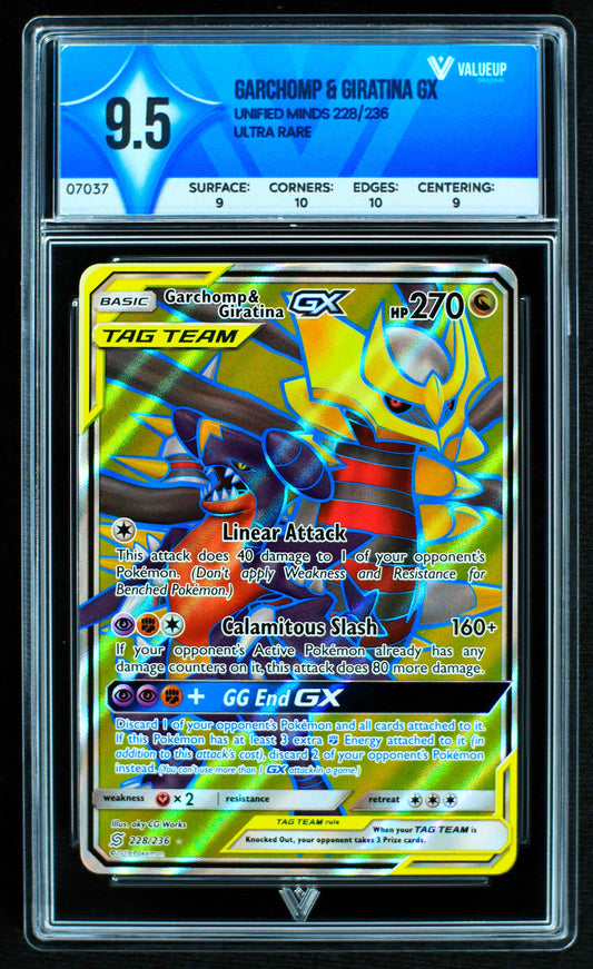 07037 GARCHOMP & GIRATINA GX Grading Card