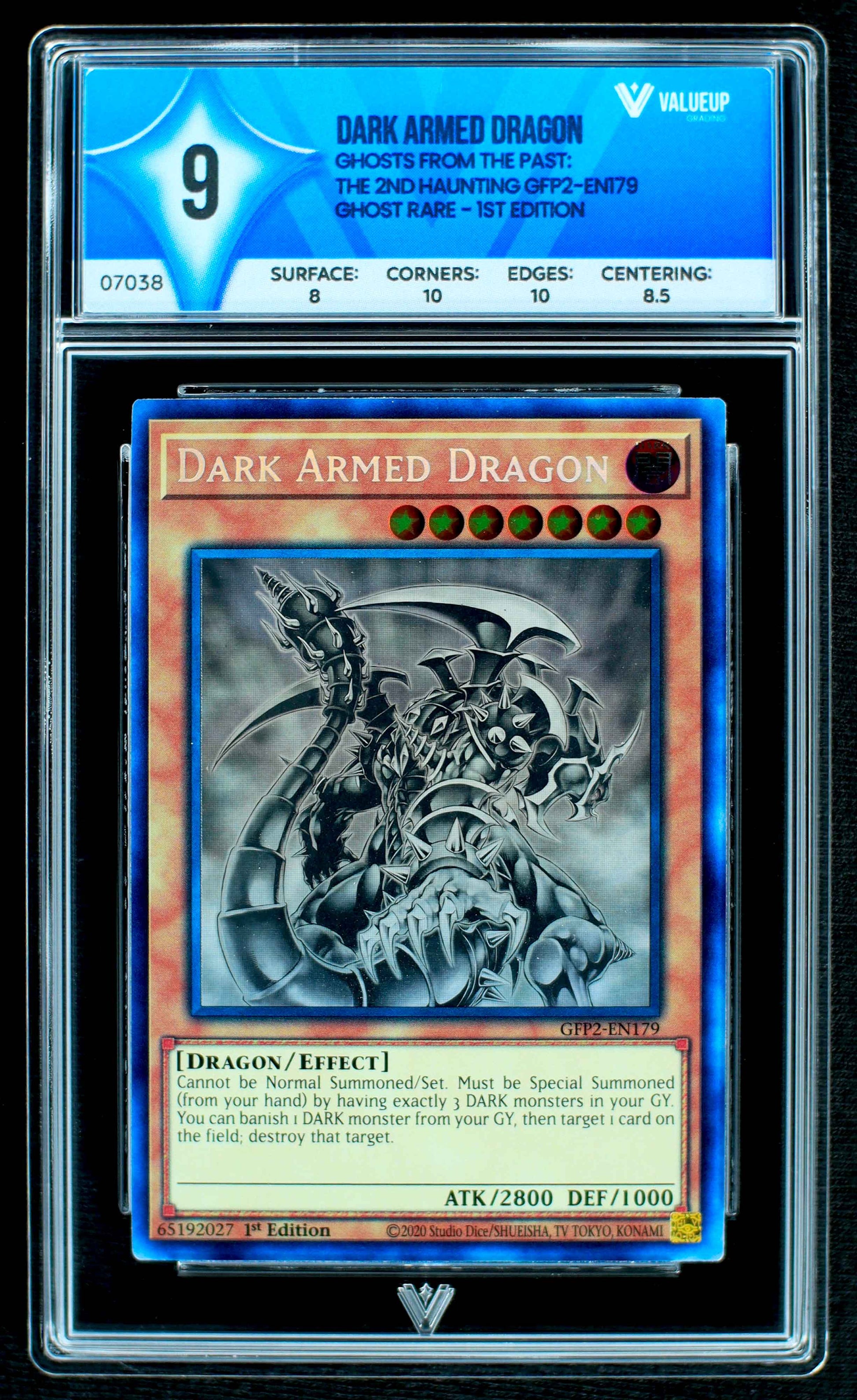 07038 DARK ARMED DRAGON Grading Card