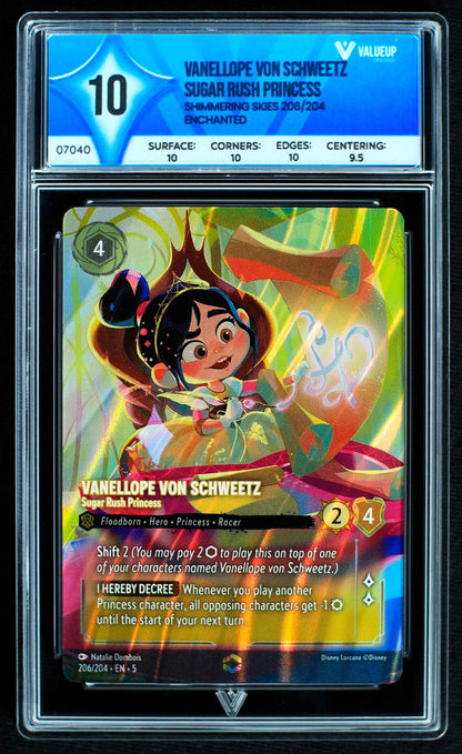 07040 VANELLOPE VON SCHWEETZ SUGAR RUSH PRINCESS Grading Card