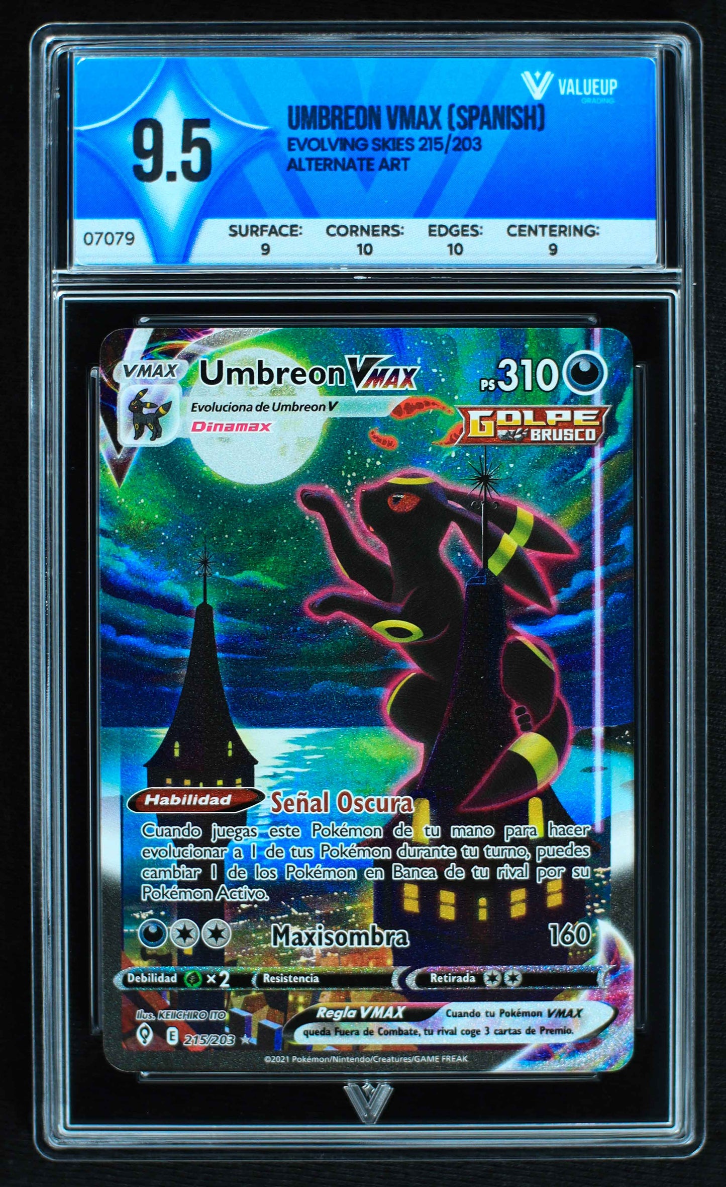 07079 UMBREON VMAX (SPANISH) Grading Card