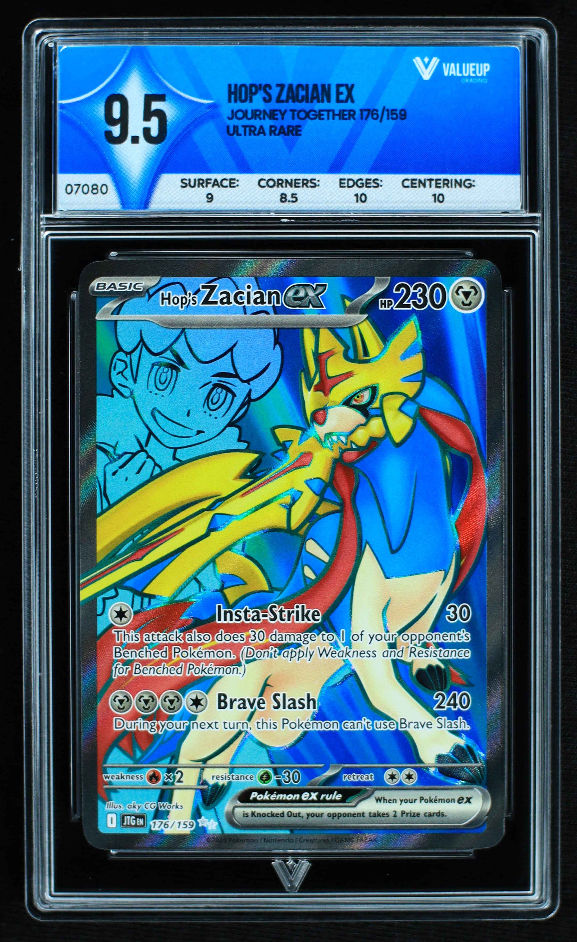 07080 HOP'S ZACIAN EX Grading Card