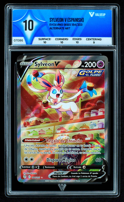 07086 SYLVEON V (SPANISH) Grading Card