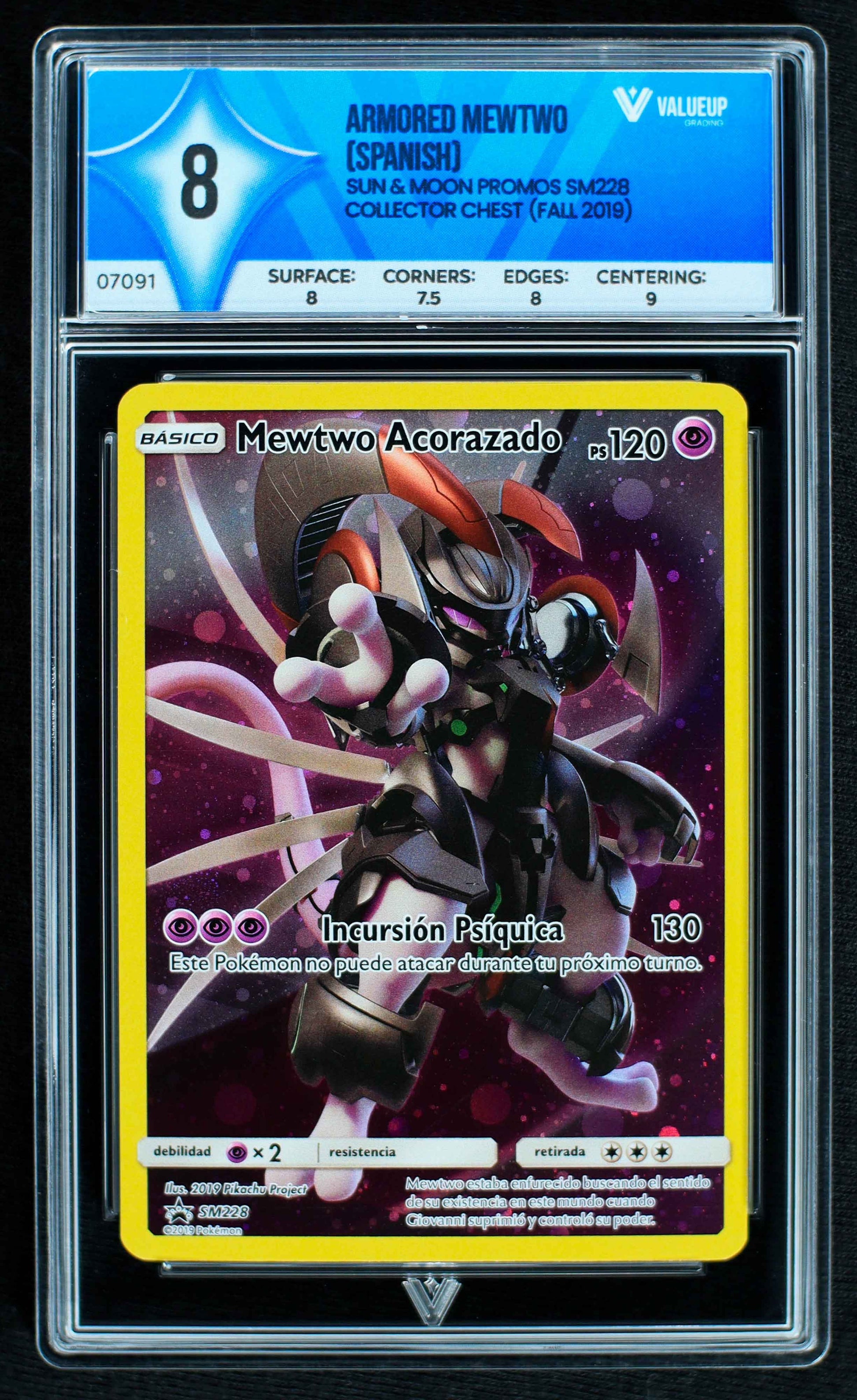 07091 ARMORED MEWTWO (SPANISH) Grading Card