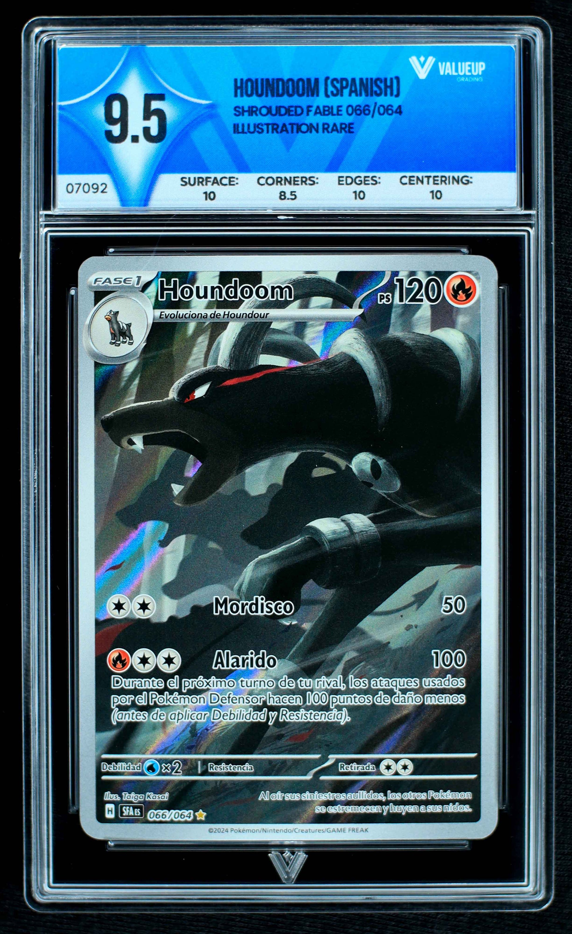 07092 HOUNDOOM (SPANISH) Grading Card