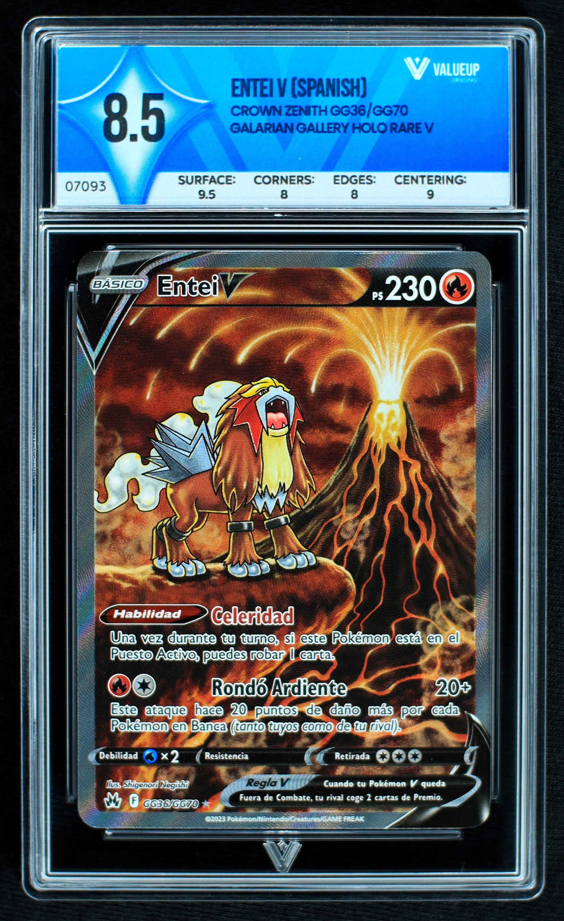 07093 ENTEI V (SPANISH) Grading Card