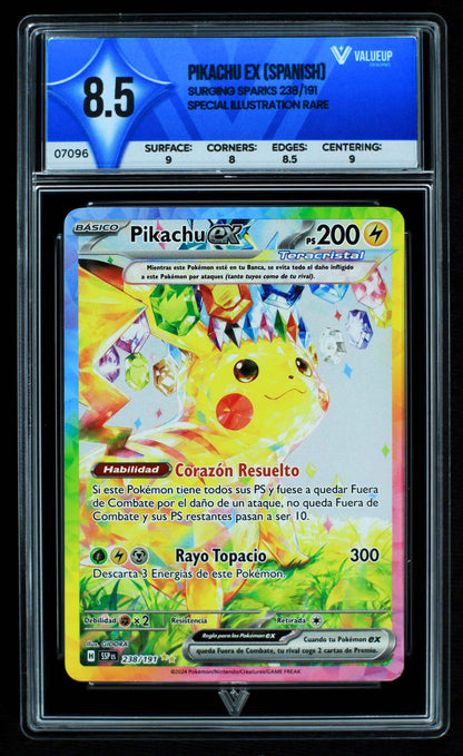 07096 PIKACHU EX (SPANISH) Grading Card