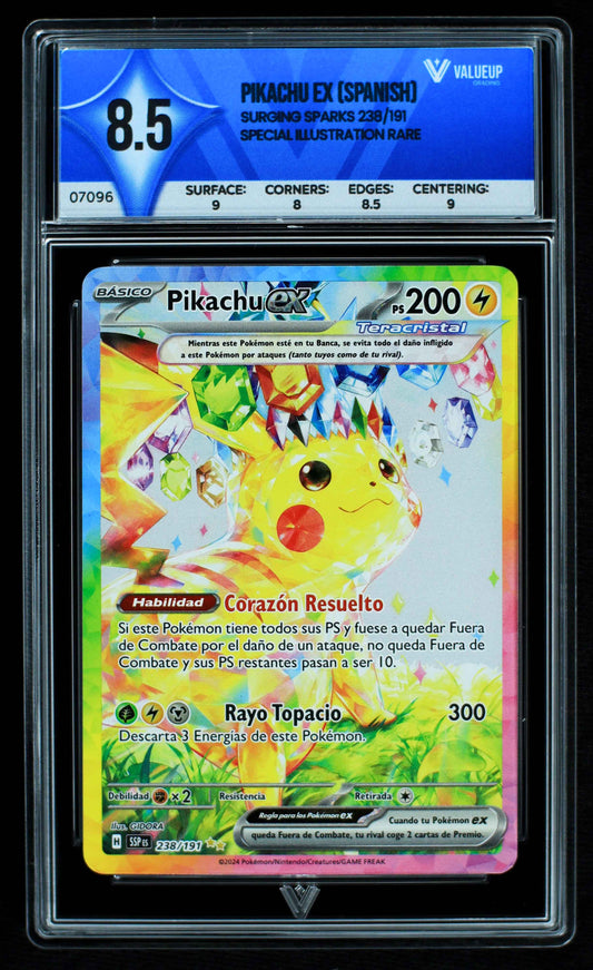 07096 PIKACHU EX (SPANISH) Grading Card