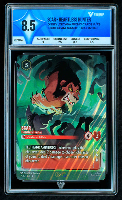 07104 SCAR - HEARTLESS HUNTER Grading Card