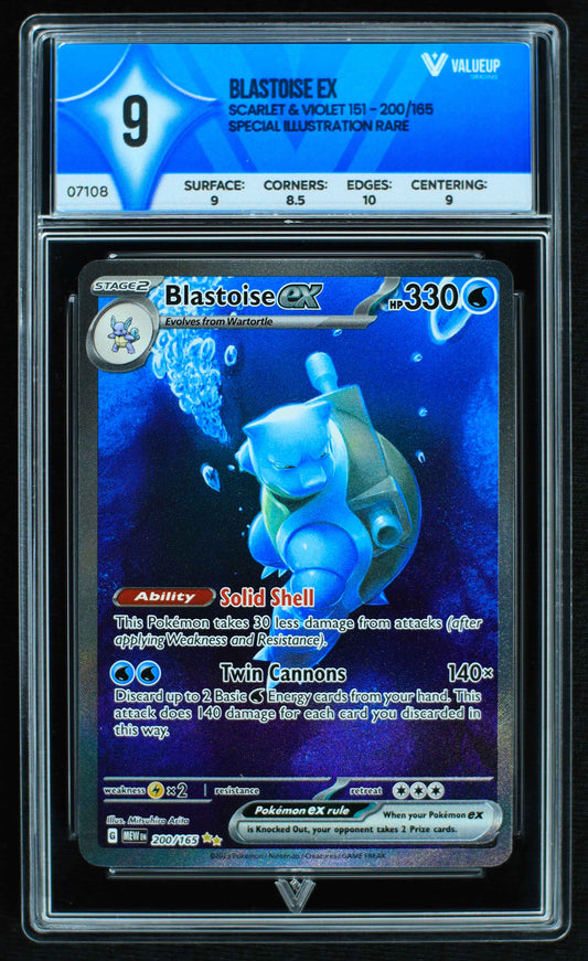 07108 BLASTOISE EX Grading Card