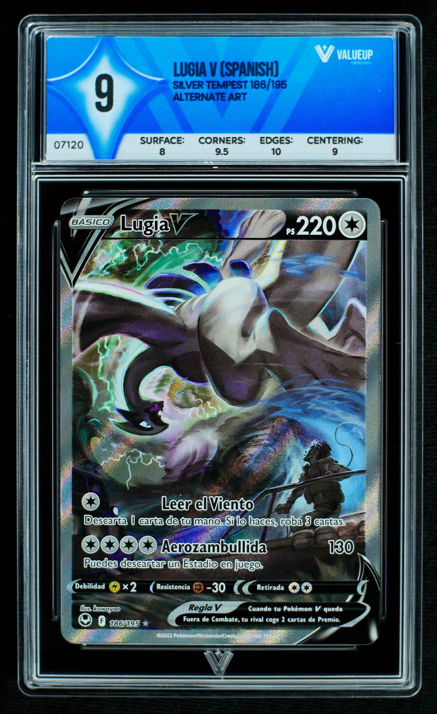 07120 LUGIA V (SPANISH) Grading Card