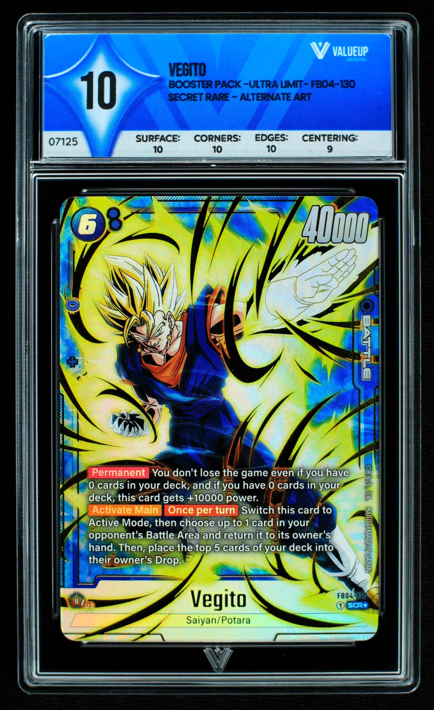 07125 VEGITO Grading Card