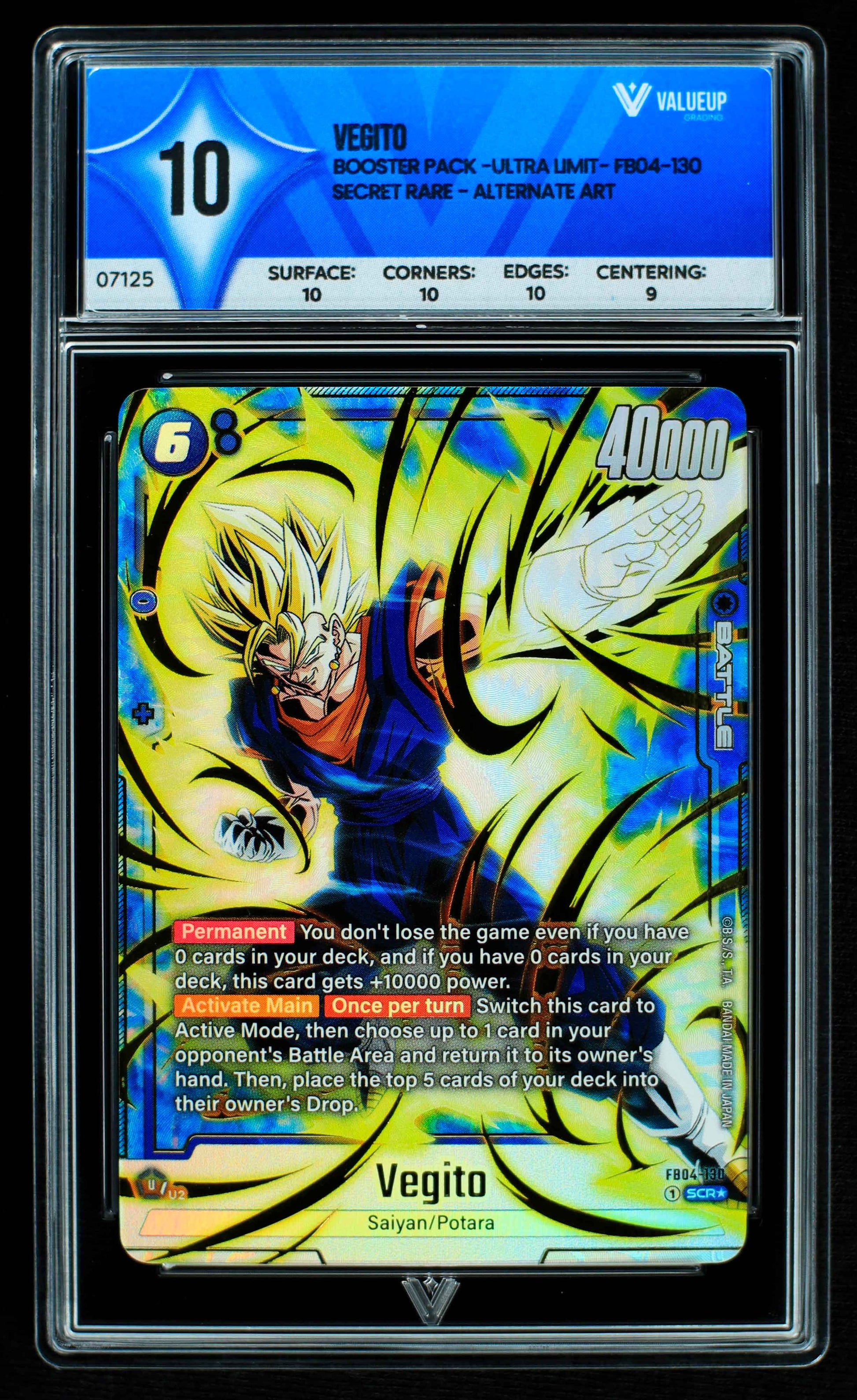 07125 VEGITO Grading Card