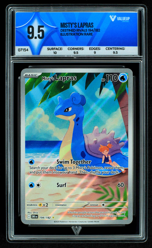 07154 MISTY'S LAPRAS Grading Card