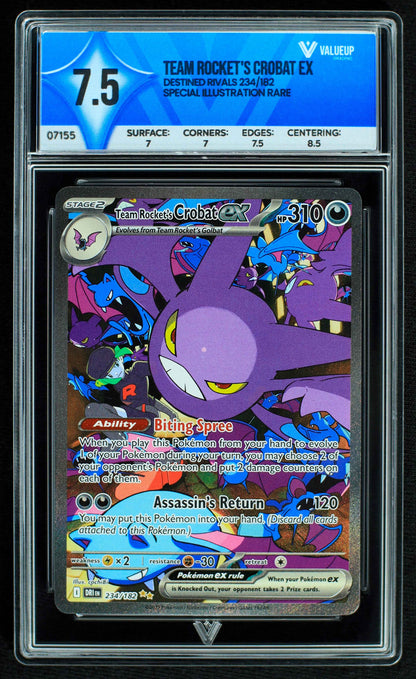 07155 TEAM ROCKET'S CROBAT EX Grading Card