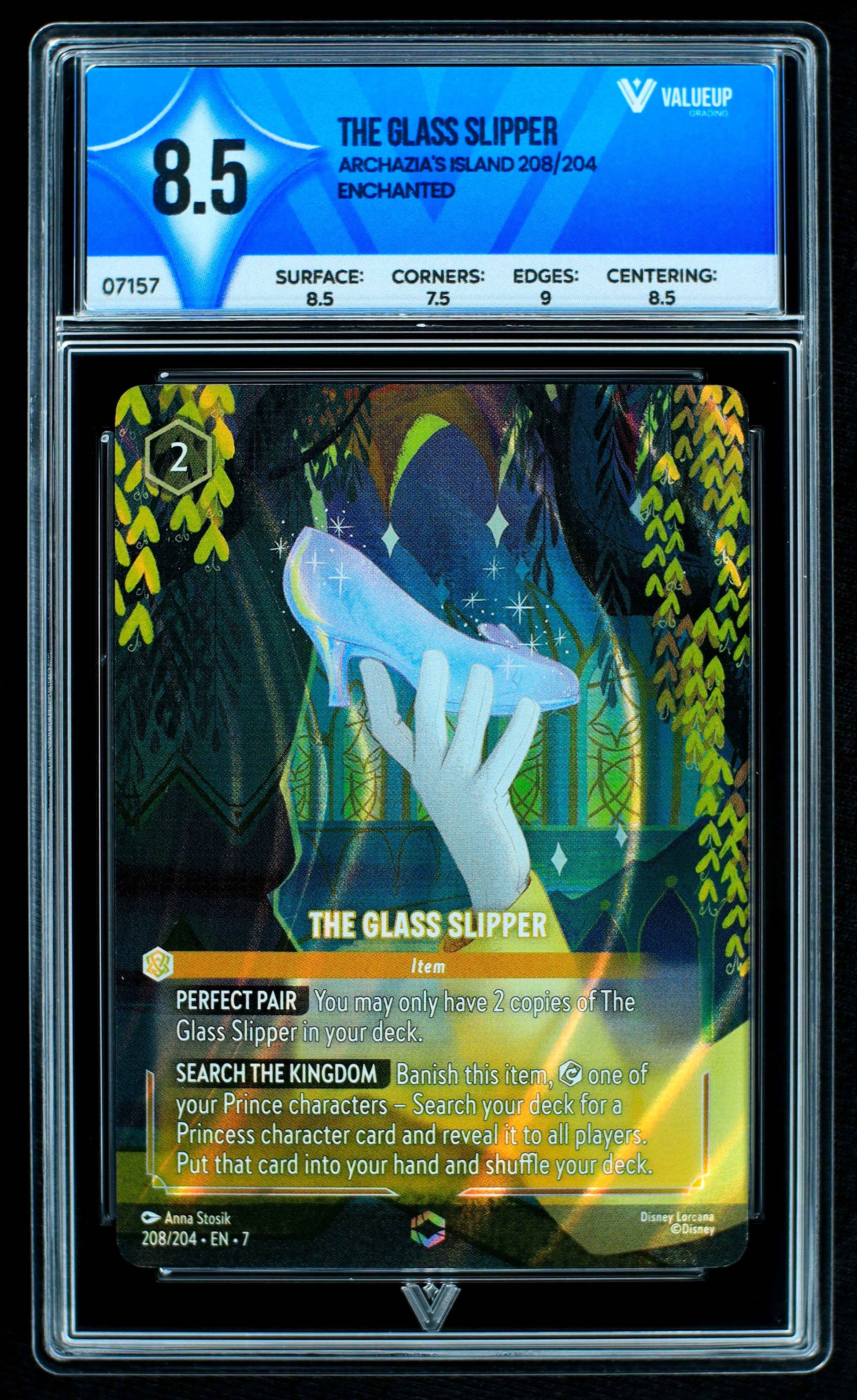 07157 THE GLASS SLIPPER Grading Card