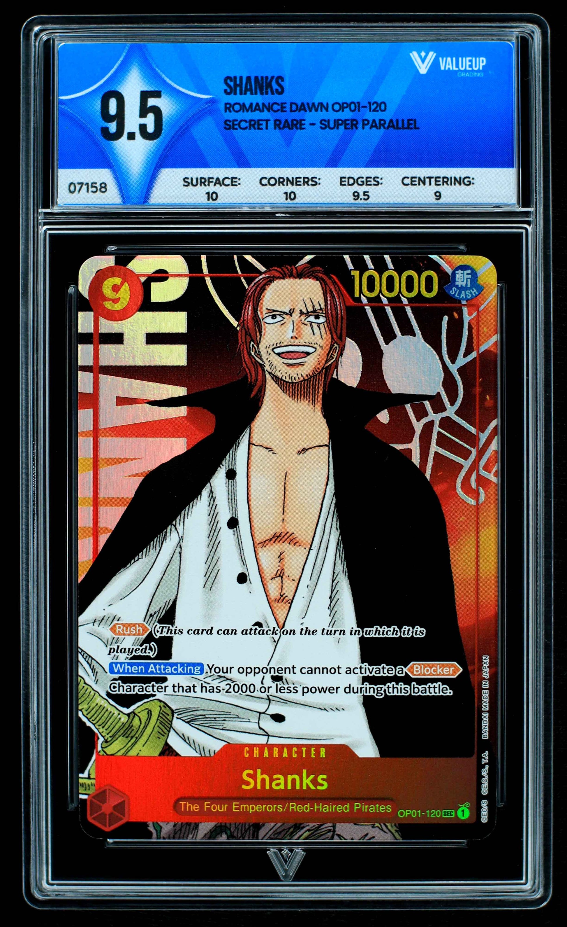 07158 SHANKS Grading Card