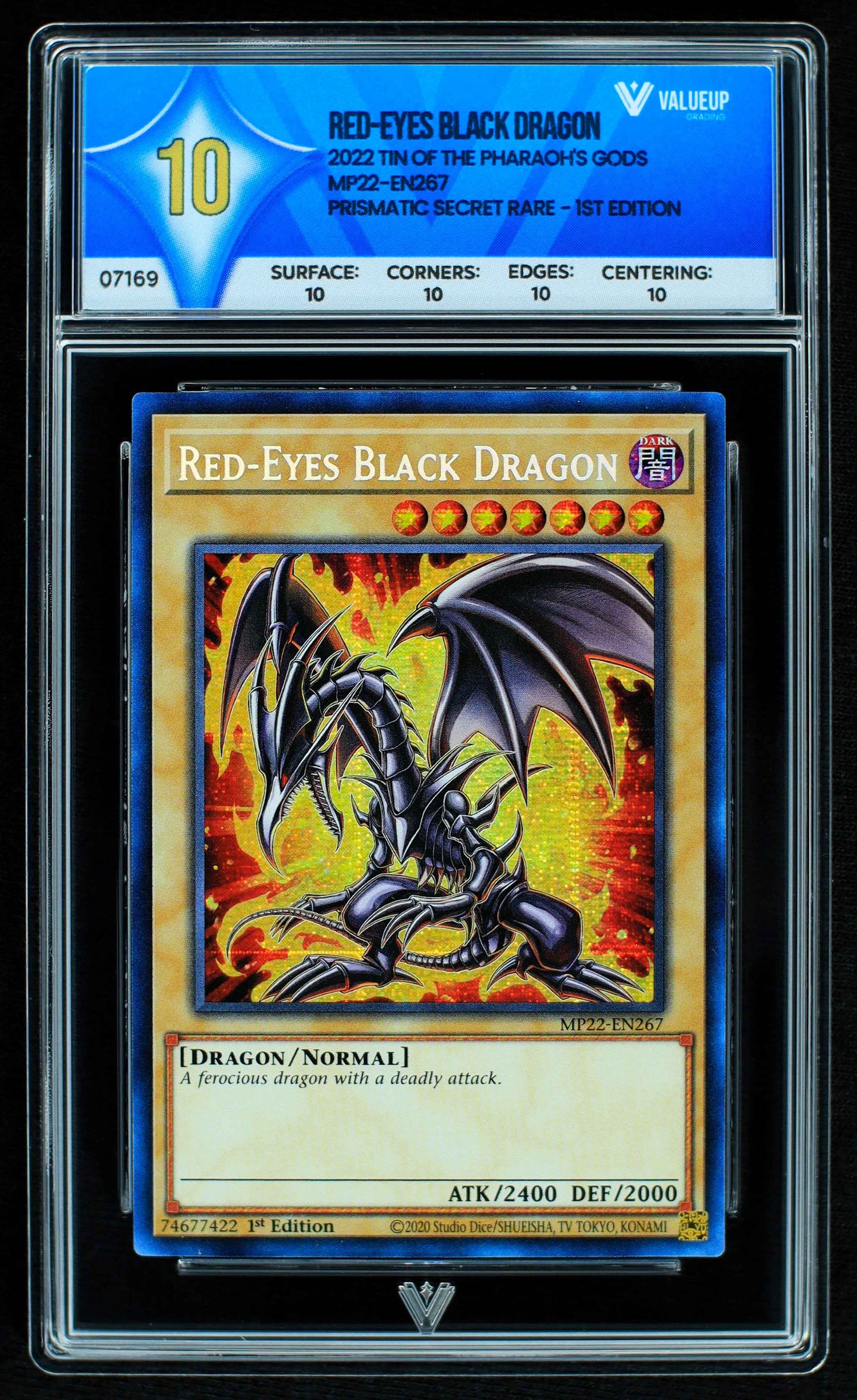 07169 RED-EYES BLACK DRAGON Grading Card