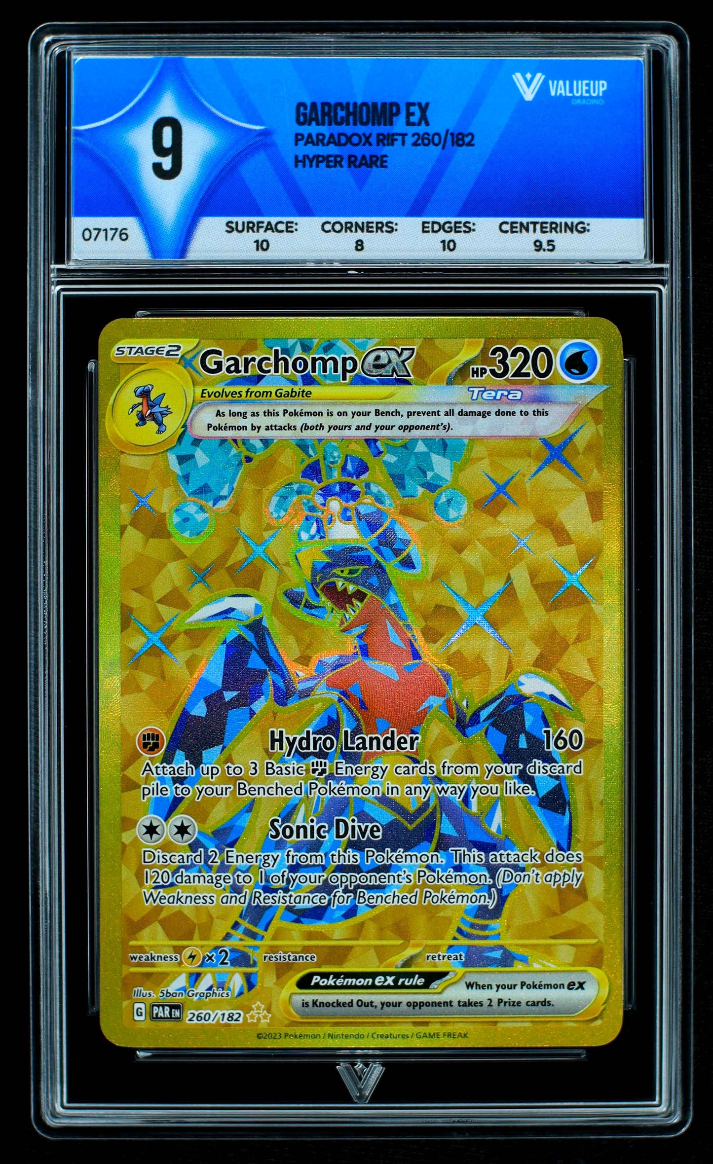 07176 GARCHOMP EX Grading Card