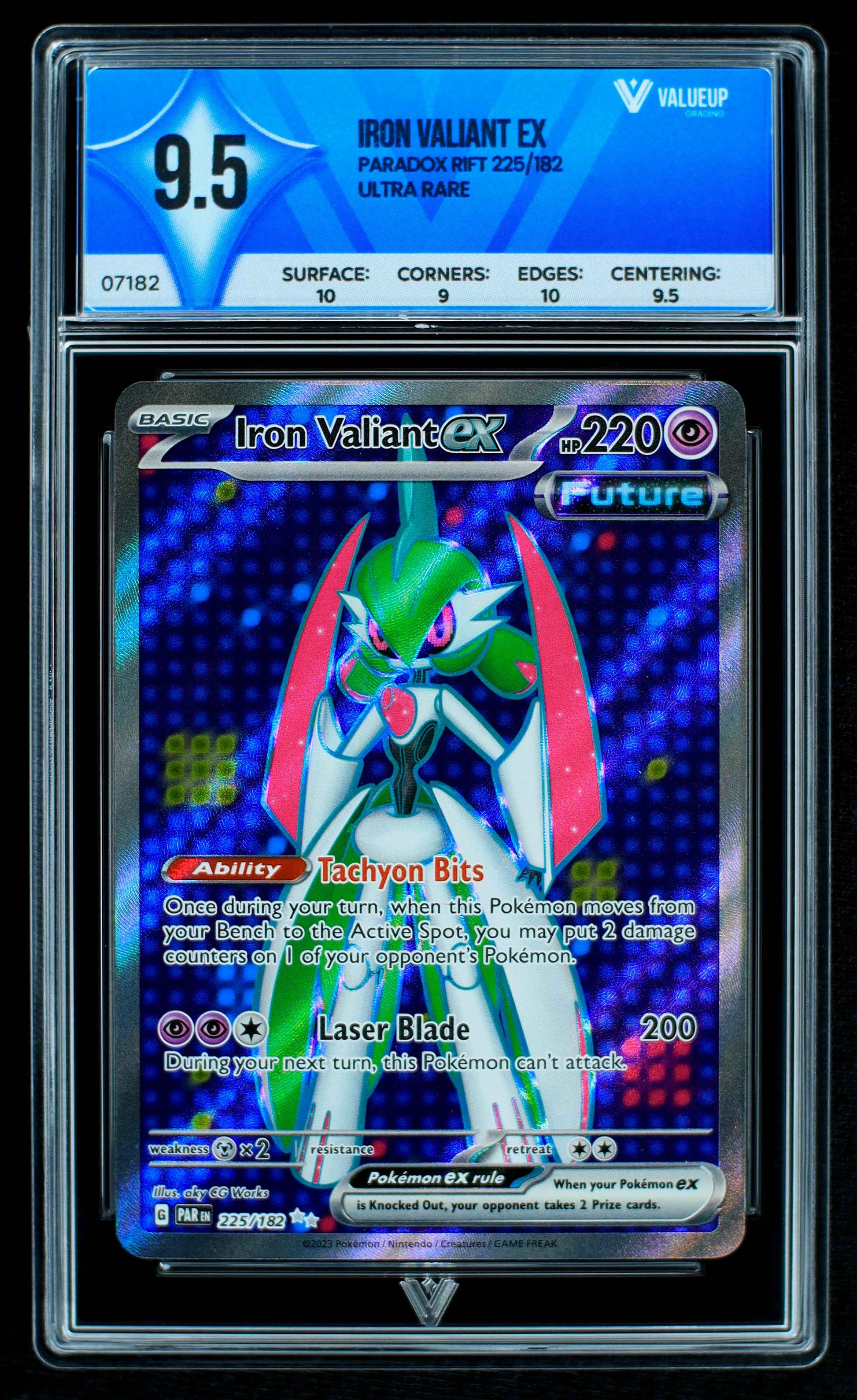 07182 IRON VALIANT EX Grading Card