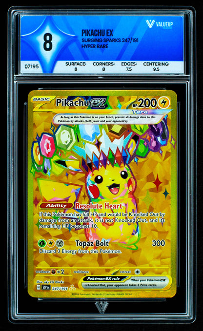 07195 PIKACHU EX Grading Card