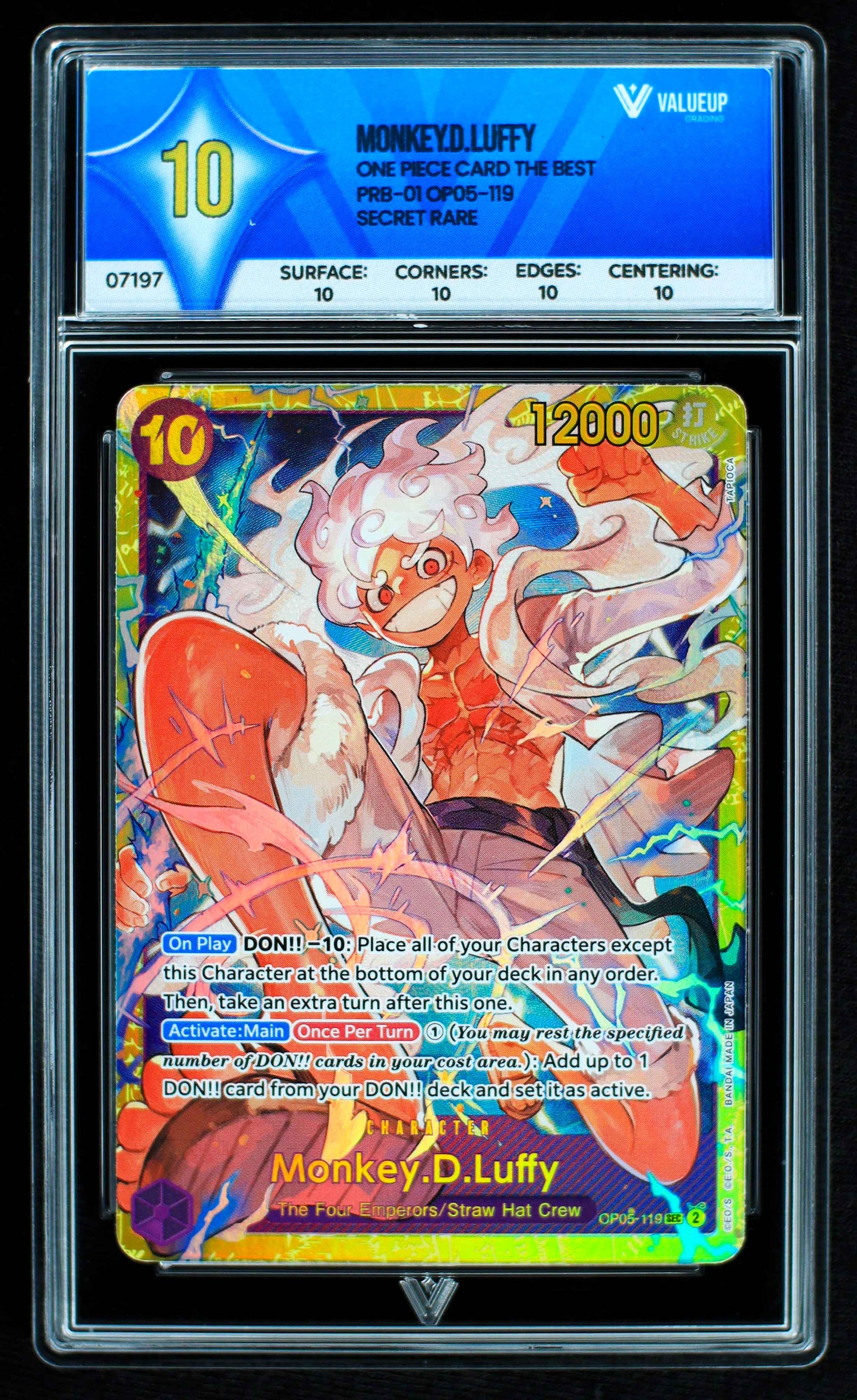 07197 MONKEY.D.LUFFY Grading Card