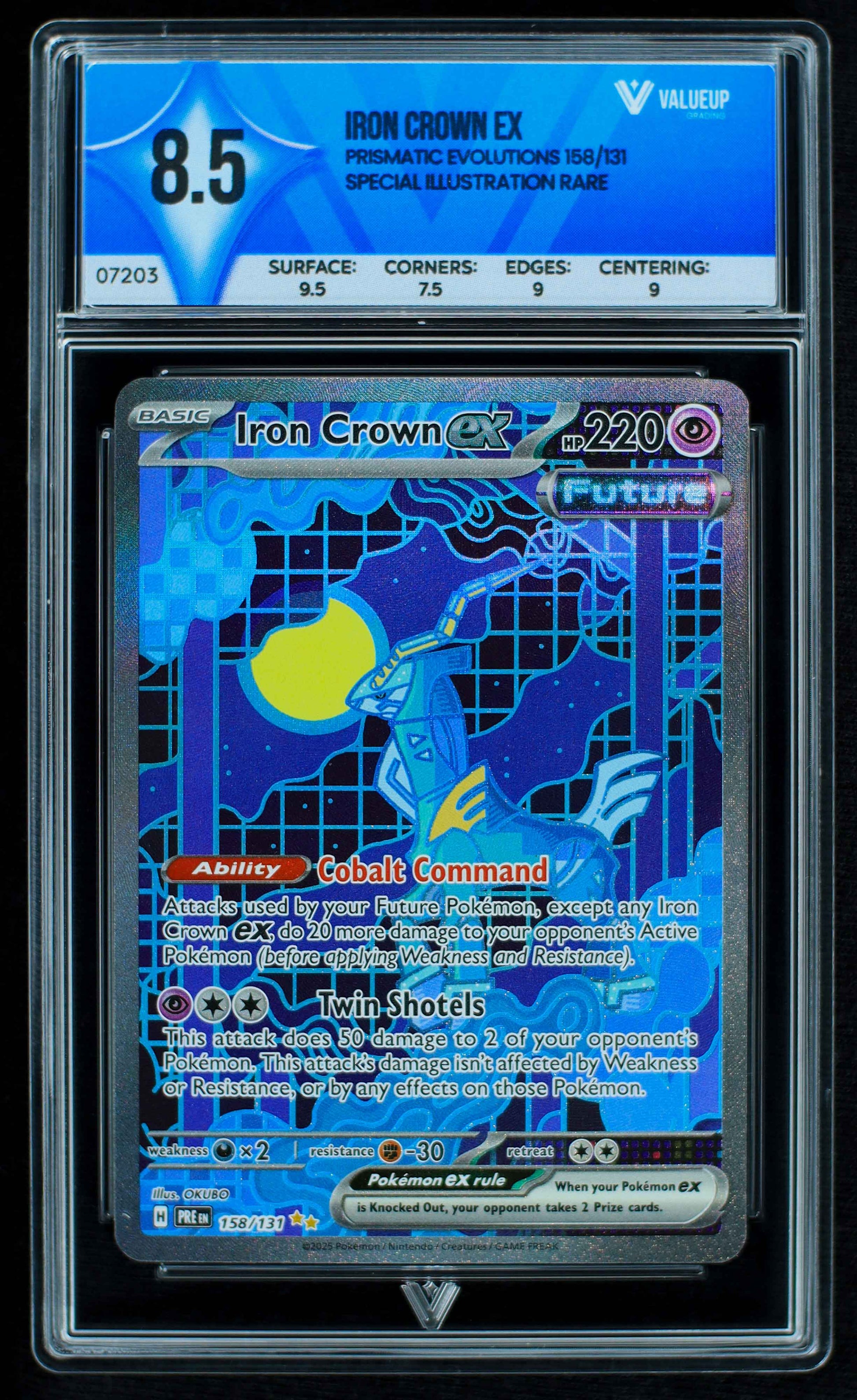 07203 IRON CROWN EX Grading Card