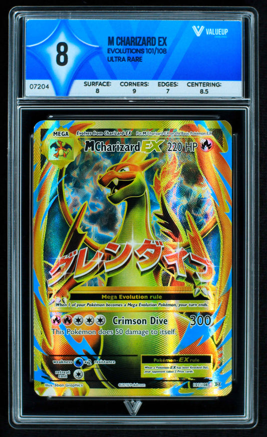 07204 M CHARIZARD EX Grading Card