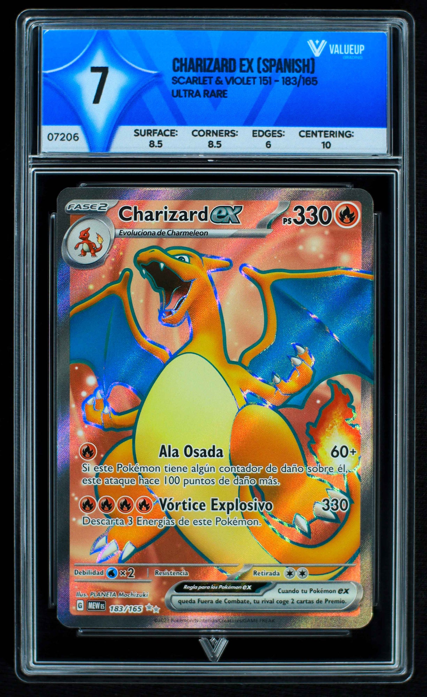 07206 CHARIZARD EX (SPANISH) Grading Card